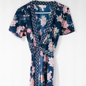 Medium Size Jessica Simpson Maternity Kimono Floral Wrap Dress